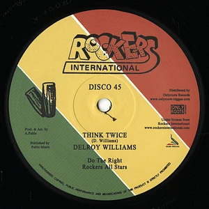 Delroy Williams - Think Twice/Babylon Boy