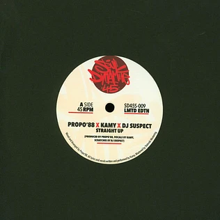 Propo'88 X Kamy X DJ Suspect - Straight Up Black Vinyl Edition
