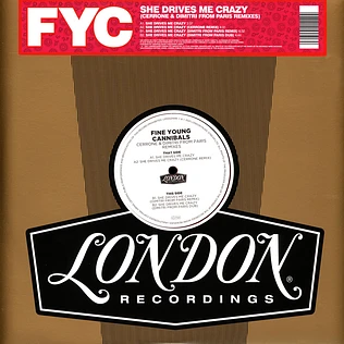 Fine Young Cannibals - She Drives Me Crazy Dimitri From Paris & Cerrone Remixes Record Store Day 2021 Edition