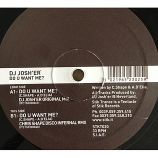DJ Josh'er - Do U Want Me?