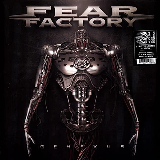 Fear Factory - Genexus Crystal Clear-Black White Splatter Vinyl Editoin