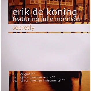 Erik De Koning Featuring Julie Morrison - Secretly
