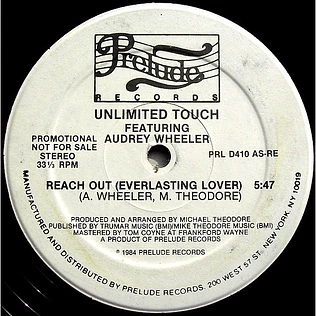 Unlimited Touch Featuring Audrey Wheeler - Reach Out (Everlasting Lover)