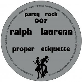 Ralph Laurenn - Proper Etiquette