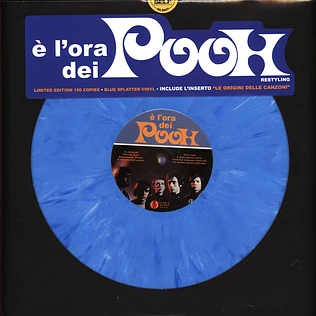 Pooh - E' L'ora Dei Pooh Vinyl Blue Splattered Vinyl Edition
