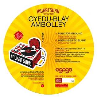 Gyedu Blay Ambolley - Walk For Ground / I See Myself To Blame