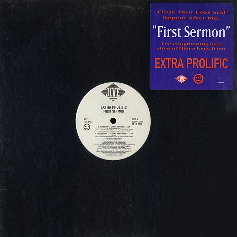 Extra Prolific - First Sermon