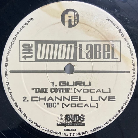 Guru / Channel Live - Organized Rhymes Volume 1