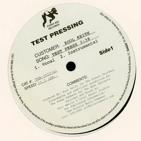 Kool Keith - Test Press