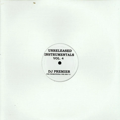 DJ Premier - Unreleased Instrumentals Volume 4