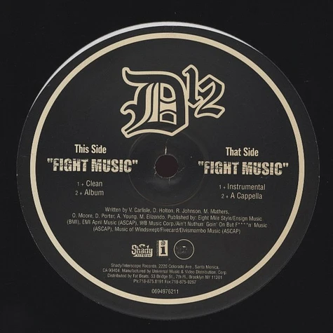 D 12 - Fight music