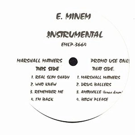 Eminem - Marshall mathers instrumentals
