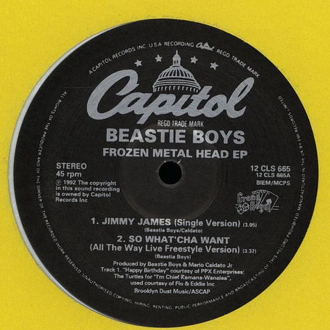 Beastie Boys - Frozen Metal Head EP