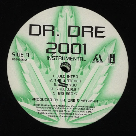 Dr. Dre - 2001 Instrumentals