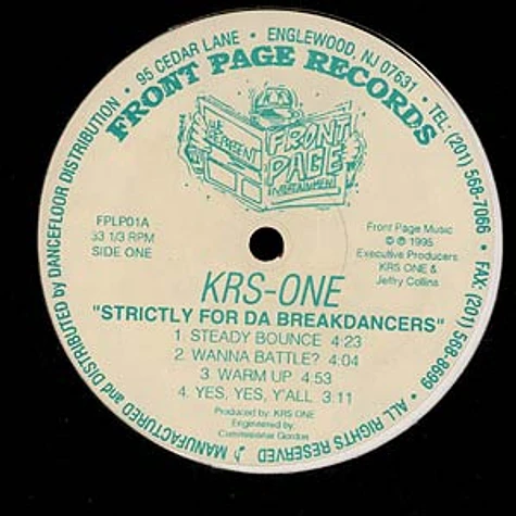 Krs One - Strictly for da breakdancers