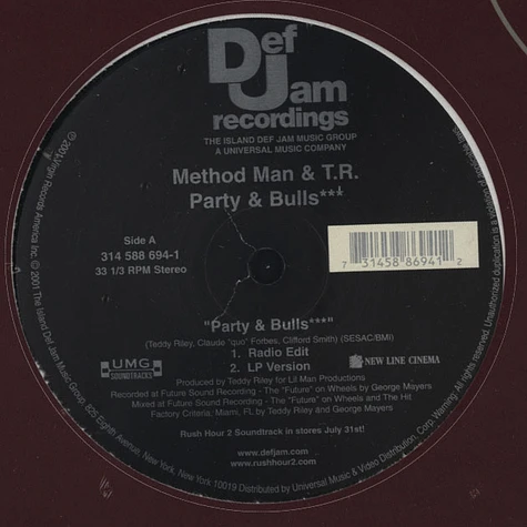 Method Man & T.R. - Party & bullshit