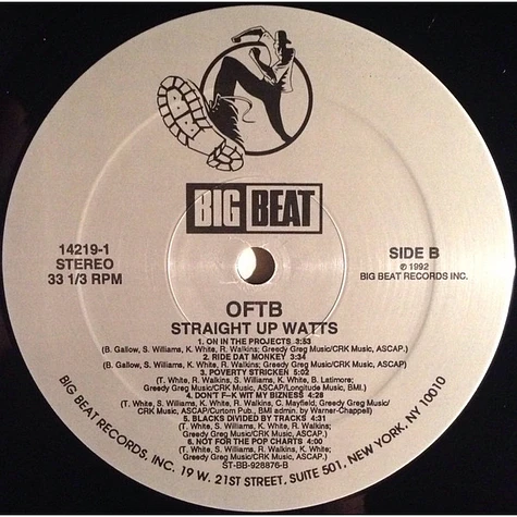 O.F.T.B. - Straight Up Watts