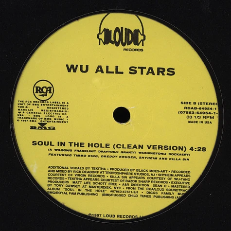 Wu-Tang Clan All Stars - Soul In The Hole