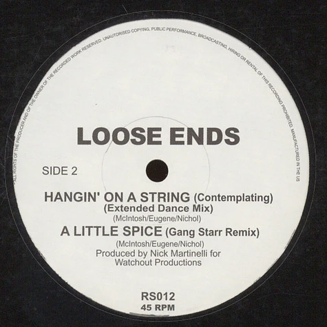 Loose Ends - Hangin on a string