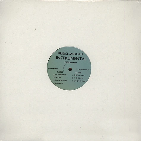 Pete Rock & C.L. Smooth - The main ingredient Instrumentals