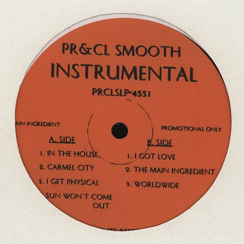 Pete Rock & C.L. Smooth - The main ingredient Instrumentals