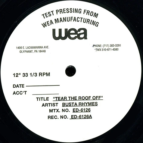 Busta Rhymes - Gimme Some More / Tear The Roof Off
