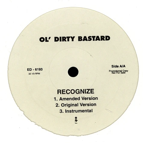 Ol Dirty Bastard - Recognize