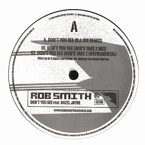 Rob Smith - Don't you see feat. Hazel Jane