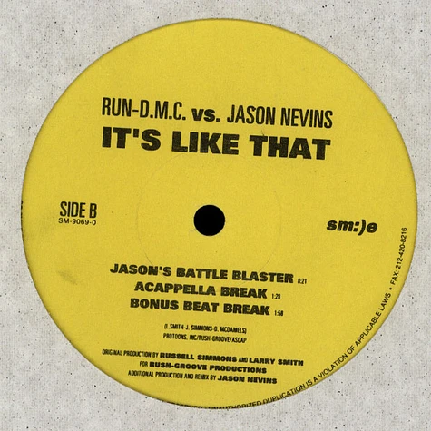 Run-DMC vs. Jason Nevins - It's Like That