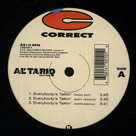 Al Tariq - Everybody's talkin / crime pays