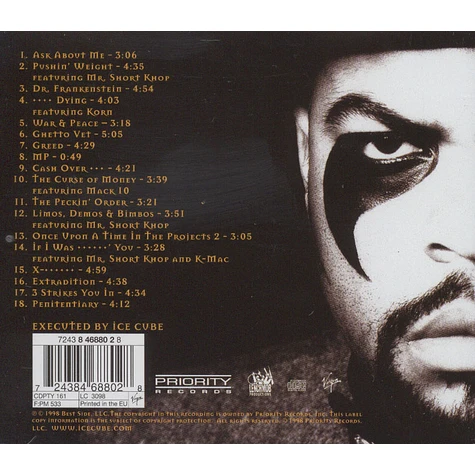 Ice Cube - War & peace vol.1 - the war disc