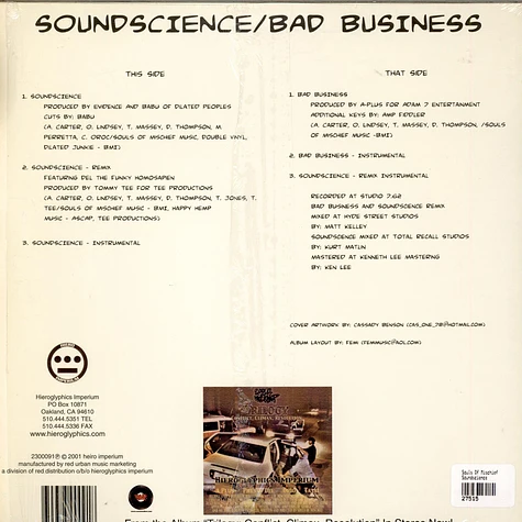 Souls Of Mischief - Soundscience / Bad Business