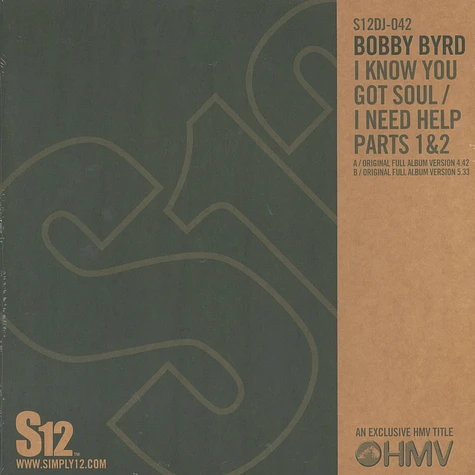 Bobby Byrd - I know you got soul