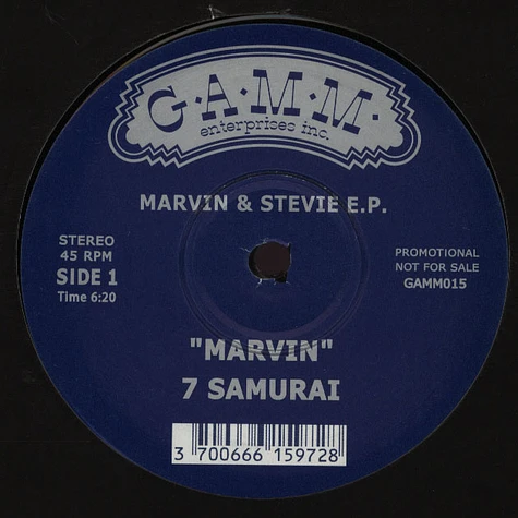 7 Samurai - Marvin & stevie EP