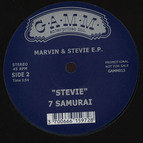 7 Samurai - Marvin & stevie EP