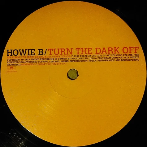 Howie B. - Turn The Dark Off