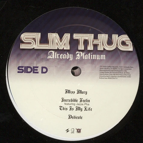 Slim Thug - Already platinum