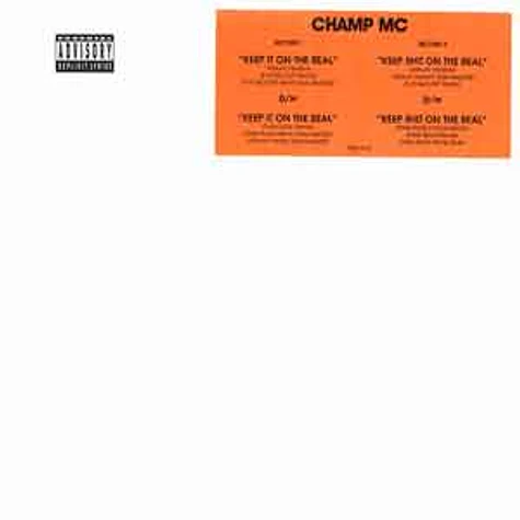 Champ MC - Keep it on the real