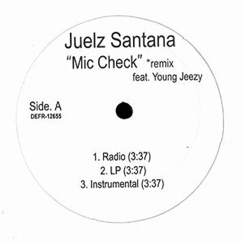 Juelz Santana - Mic check remix feat. Young Jeezy