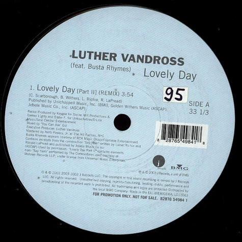 Luther Vandross Feat. Busta Rhymes - Lovely Day