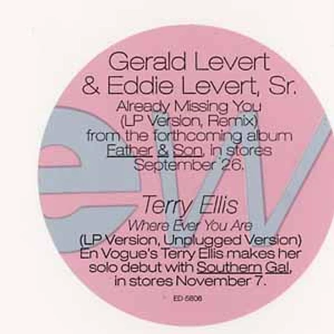 Gerald & Eddie Levert - Already missing you