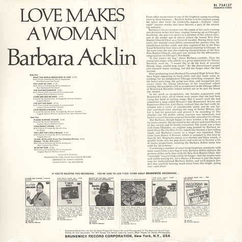 Barbara Acklin - Love makes a woman