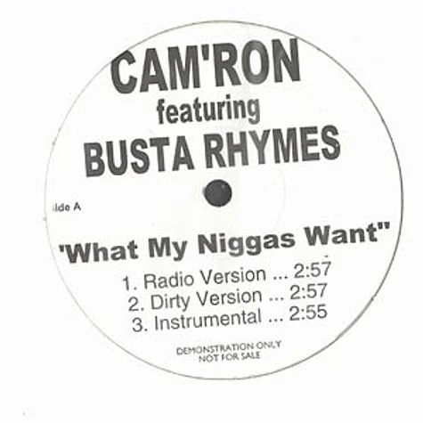 Camron - What my niggas want feat. Busta Rhymes