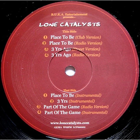 Lone Catalysts - Place To Be