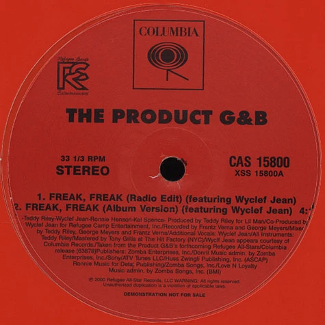 Product G&B - Freak freak feat. Wyclef