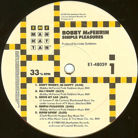 Bobby McFerrin - Simple Pleasures