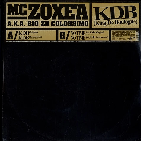 MC Zoxea - KDB (King de Boulogne)
