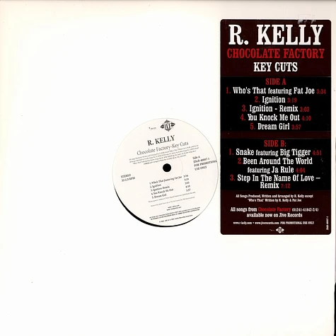 R.Kelly - Chocolate factory - key cuts
