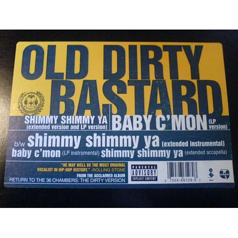 Ol' Dirty Bastard - Shimmy Shimmy Ya