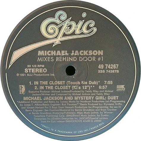 Michael Jackson - In The Closet (Mixes Behind Door #1)